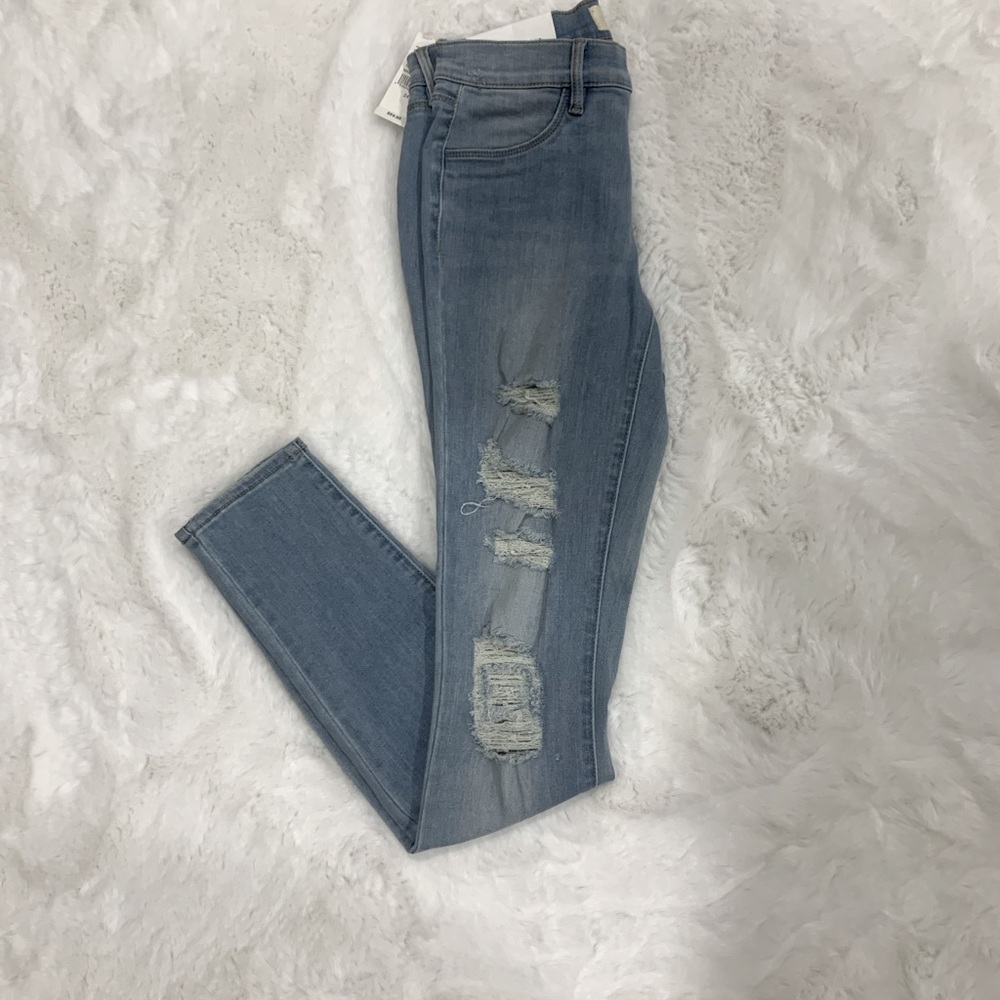 PacSun Light Blue Ripped High Waisted Jeggings